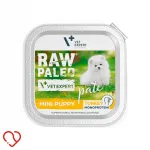 Konservtoit koertele Raw Paleo Mini Puppy kalkunilihaga, 150 g