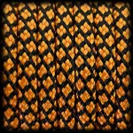 Parashiutin&ouml;&ouml;r PARACORD 550, 30 m, 4 mm, oranž-must, 7 s&otilde;lmega