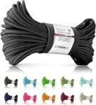 Paracord n&ouml;&ouml;r 3 mm, must, 30 m, 4 sisetraadiga, 192 kg