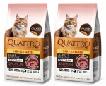 Quattro CAT Sensitive teraviljavaba kuiv kassitoit l&otilde;he ja krilliga, 2 x 1,5 kg
