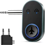 Bluetooth adapter 5.3, saatja-vastuv&otilde;tja 2-&uuml;hes, lennukile ja telerile, 16 tundi