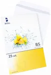 Valged kleebitavad &uuml;mbrikud B5/A5, 25 tk, Bong
