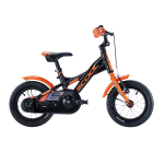 Laste jalgratas S'Cool XXlite, 12" must-oranž