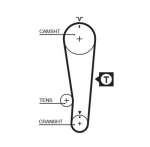 GATES 5284XS Hammasrihm