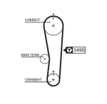 GATES 5637XS Hammasrihm