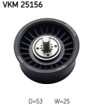 SKF VKM 25156 Seade-/juhtrull,hammasrihm