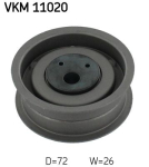 SKF VKM 11020 Pingutusrull,Hammasrihm