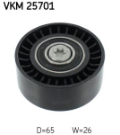 SKF VKM 25701 Seade-/juhtrull,hammasrihm