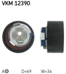 SKF VKM 12390 Pingutusrull,Hammasrihm