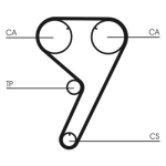 CONTINENTAL CTAM CT608 Hammasrihm