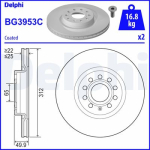 DELPHI BG3953C Piduriketas