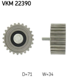 SKF VKM 22390 Seade-/juhtrull,hammasrihm