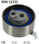 SKF VKM 11332 Pingutusrull,Hammasrihm