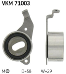 SKF VKM 71003 Pingutusrull,Hammasrihm