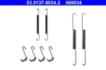 ATE 03013790342 Lisakomplekt, Piduriklotsid