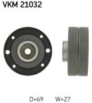 SKF VKM 21032 Seade-/juhtrull,hammasrihm
