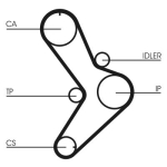 CONTINENTAL CTAM CT731 Hammasrihm