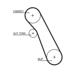 GATES 5541XS Hammasrihm