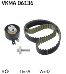 SKF VKMA 06136 Hammasrihma komplekt