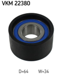 SKF VKM 22380 Seade-/juhtrull,hammasrihm