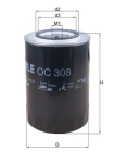 MAHLE OC308 &Otilde;lifilter