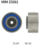 SKF VKM 23261 Seade-/juhtrull,hammasrihm