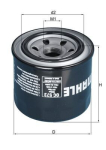 MAHLE OC573 &Otilde;lifilter