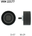 SKF VKM 22177 Seade-/juhtrull,hammasrihm