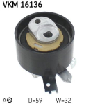SKF VKM 16136 Pingutusrull,Hammasrihm