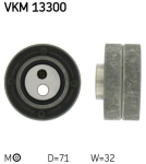 SKF VKM 13300 Pingutusrull,Hammasrihm