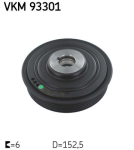 SKF VKM 93301 Rihmaratas,v&auml;ntv&otilde;ll