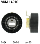 SKF VKM 14210 Pingutusrull,Hammasrihm