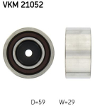 SKF VKM 21052 Seade-/juhtrull,hammasrihm