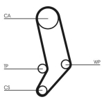 CONTINENTAL CTAM CT939K4 Hammasrihma komplekt