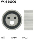 SKF VKM 16000 Pingutusrull,Hammasrihm