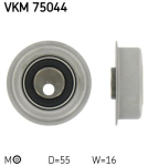 SKF VKM 75044 Pingutusrull,Hammasrihm