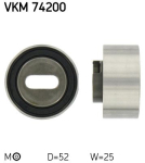 SKF VKM 74200 Pingutusrull,Hammasrihm