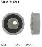 SKF VKM 75613 Pingutusrull,Hammasrihm
