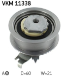 SKF VKM 11338 Pingutusrull,Hammasrihm