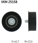 SKF VKM 25158 Seade-/juhtrull,hammasrihm