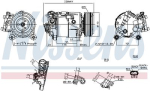NISSENS 891019 Kompressor,kliimaseade