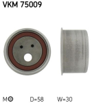 SKF VKM 75009 Pingutusrull,Hammasrihm
