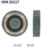 SKF VKM 26117 Seade-/juhtrull,hammasrihm