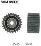 SKF VKM 88001 Seade-/juhtrull,hammasrihm
