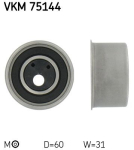 SKF VKM 75144 Pingutusrull,Hammasrihm