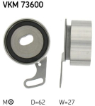SKF VKM 73600 Pingutusrull,Hammasrihm