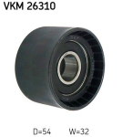 SKF VKM 26310 Seade-/juhtrull,hammasrihm