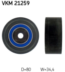 SKF VKM 21259 Seade-/juhtrull,hammasrihm