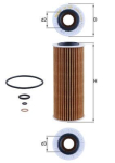 MAHLE OX368D1 &Otilde;lifilter