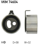 SKF VKM 74604 Pingutusrull,Hammasrihm